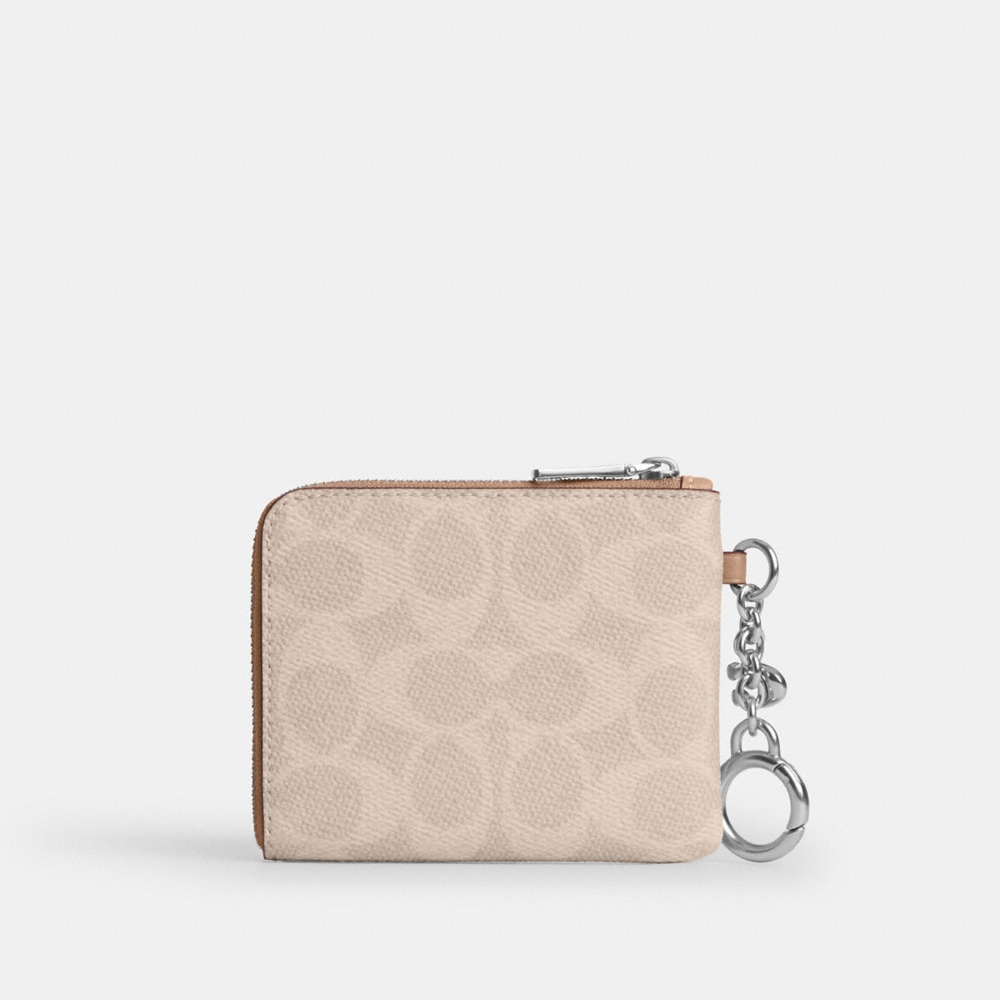 Coach Outlet Small Corner Zip Wallet In Signature Canvas - Preorder