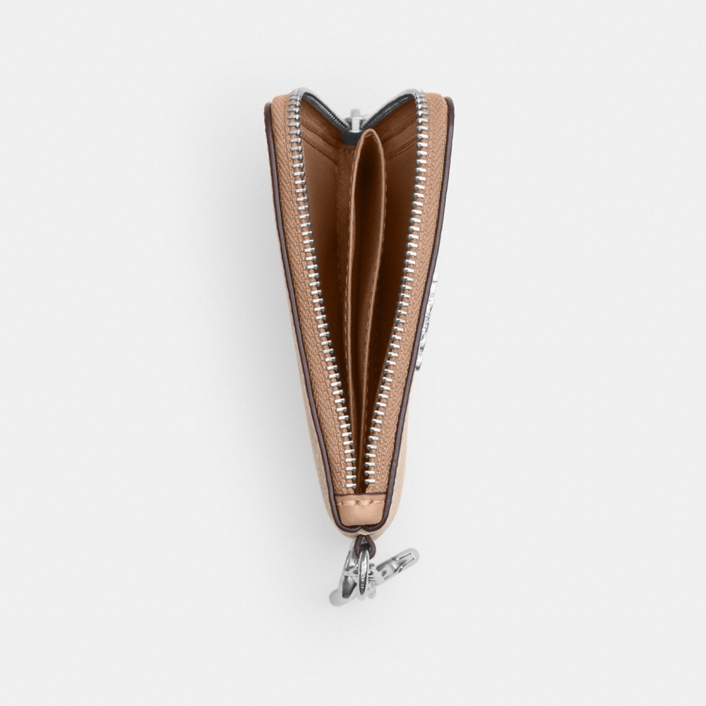 Coach Outlet Small Corner Zip Wallet In Signature Canvas - Preorder