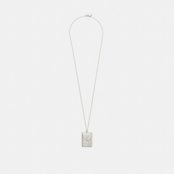 Coach Envelope Pendant Long Necklace - Preorder