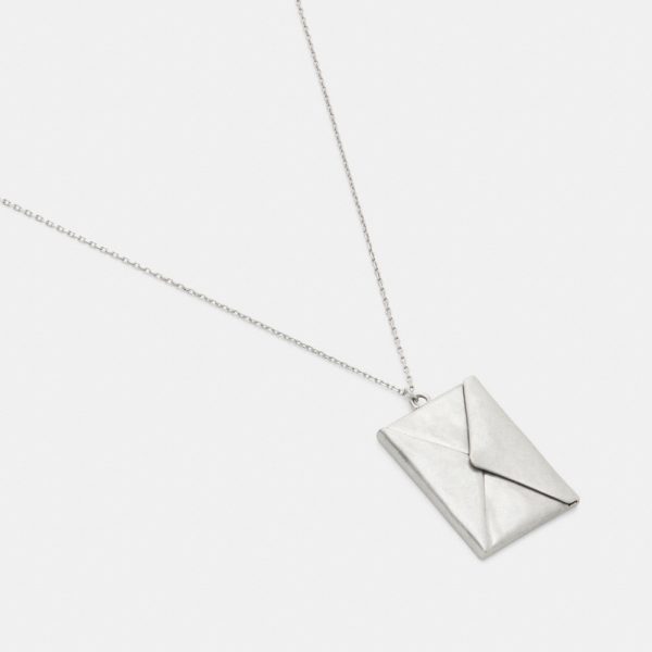 Coach Envelope Pendant Long Necklace - Preorder