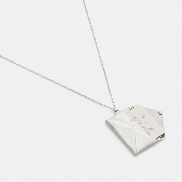 Coach Envelope Pendant Long Necklace - Preorder