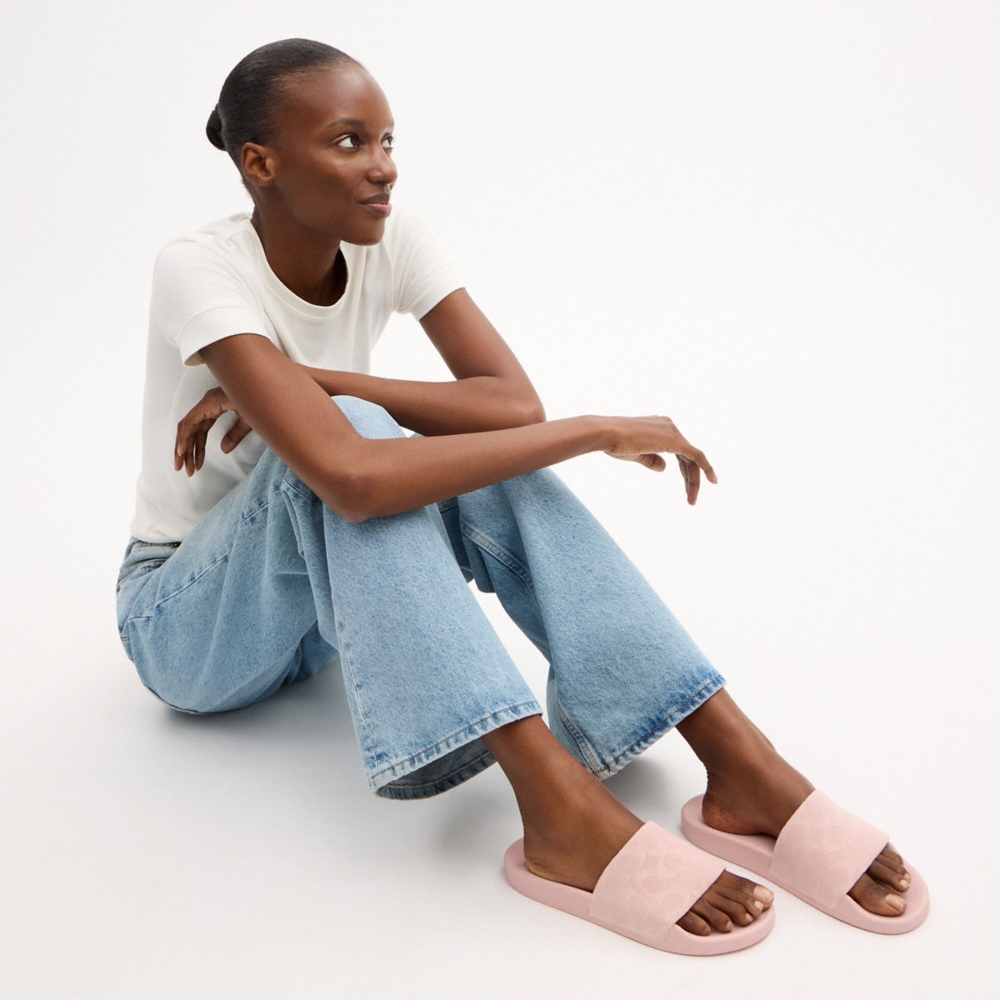 Coach Outlet Udele Sport Slide In Signature Denim - Preorder