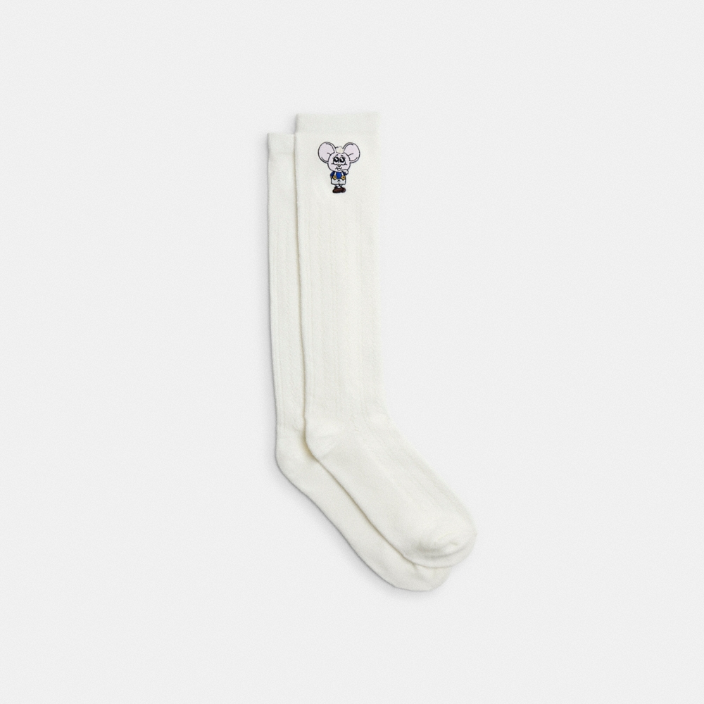 Coach Outlet Coach | Brain Dead Kachi Mouse Patch Lace Socks - Preorder
