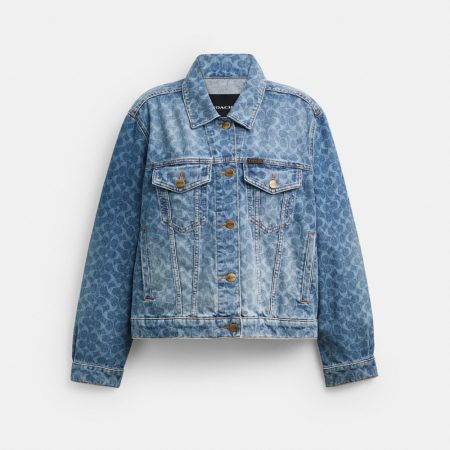 Coach Outlet Signature Denim Trucker Jacket - Preorder — Cold Spring