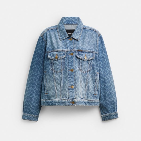 Coach Outlet Signature Denim Trucker Jacket - Preorder