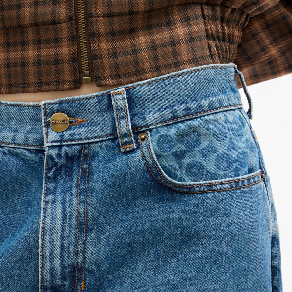 Coach Outlet Baggy Fit Denim Jeans - Preorder