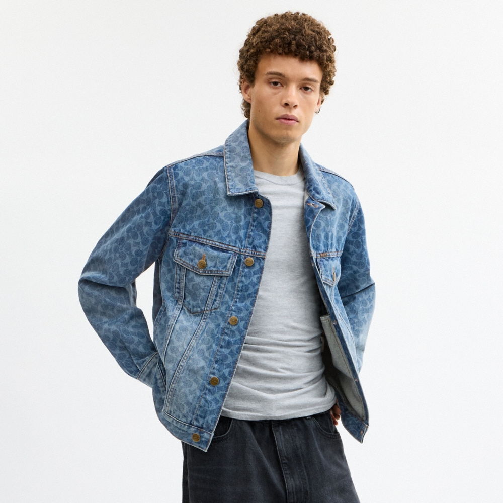 Coach Outlet Signature Denim Trucker Jacket - Preorder