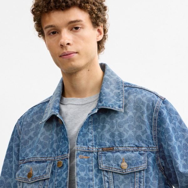 Coach Outlet Signature Denim Trucker Jacket - Preorder