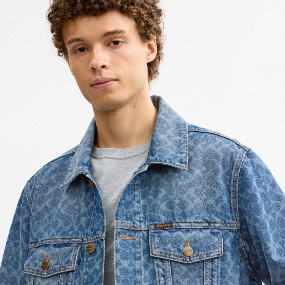 Coach Outlet Signature Denim Trucker Jacket - Preorder