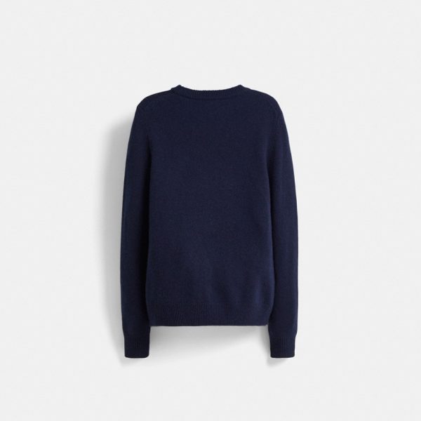 Coach Restored Holiday Intarsia Sweater In Recycled Wool And Cashmere - Preorder