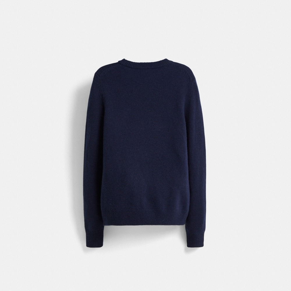 Coach Restored Holiday Intarsia Sweater In Recycled Wool And Cashmere - Preorder