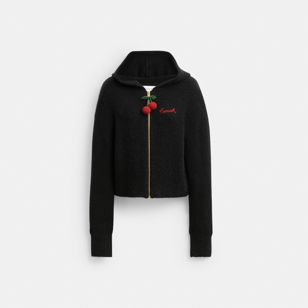 Coach Outlet Cherry Charm Knit Hoodie - Preorder