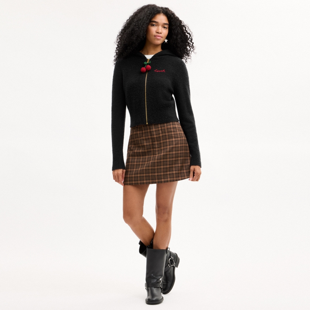 Coach Outlet Cherry Charm Knit Hoodie - Preorder - Image 2