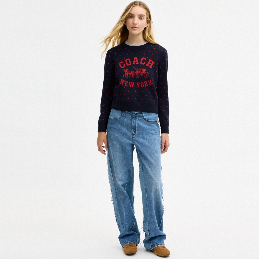 Coach Outlet Coach Double Face Crewneck Sweater - Preorder