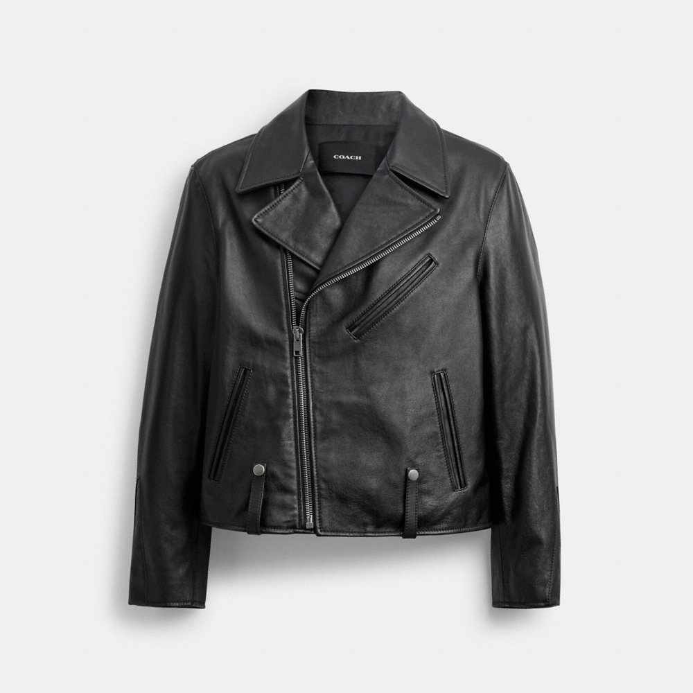 Coach Outlet Shrunken Leather Biker Jacket - Preorder
