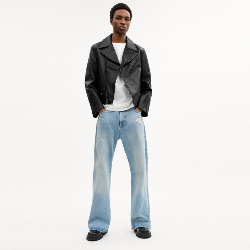 Coach Outlet Shrunken Leather Biker Jacket - Preorder - Image 3