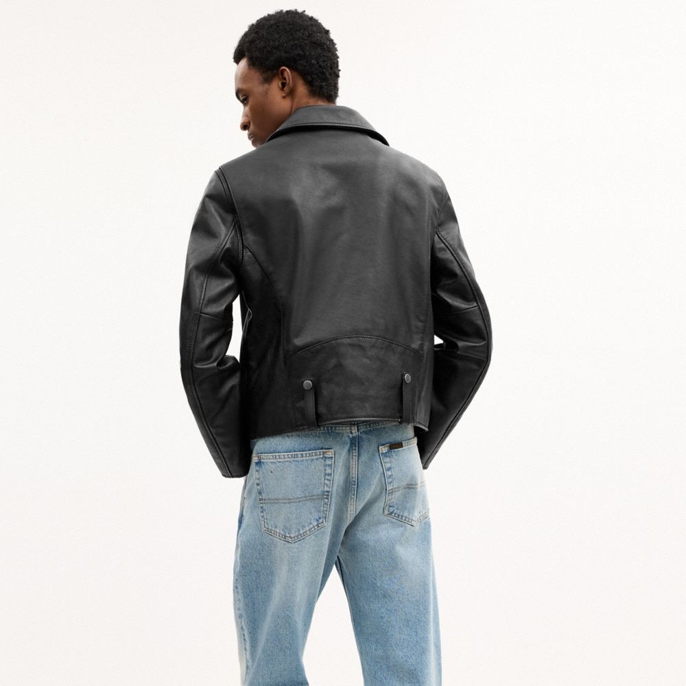 Coach Outlet Shrunken Leather Biker Jacket - Preorder - Image 4