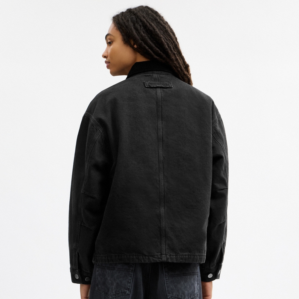 Coach Outlet Denim Chore Coat With Flannel Lining - Preorder