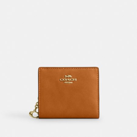 Coach Outlet Snap Wallet - Preorder — Brass/Brown