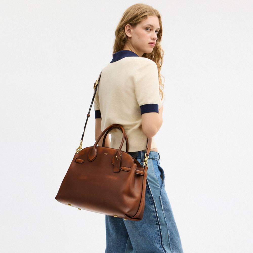 Coach Soft Empire Carryall Bag 40 In Loved Leather - Preorder