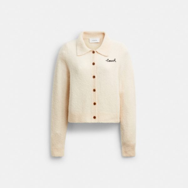 Coach Outlet Embroidered Cropped Cardigan - Preorder