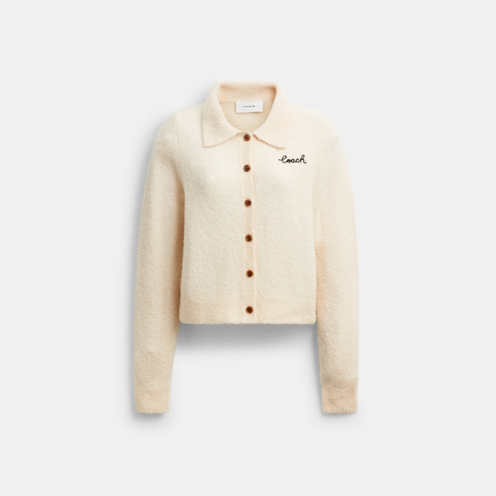 Coach Outlet Embroidered Cropped Cardigan - Preorder