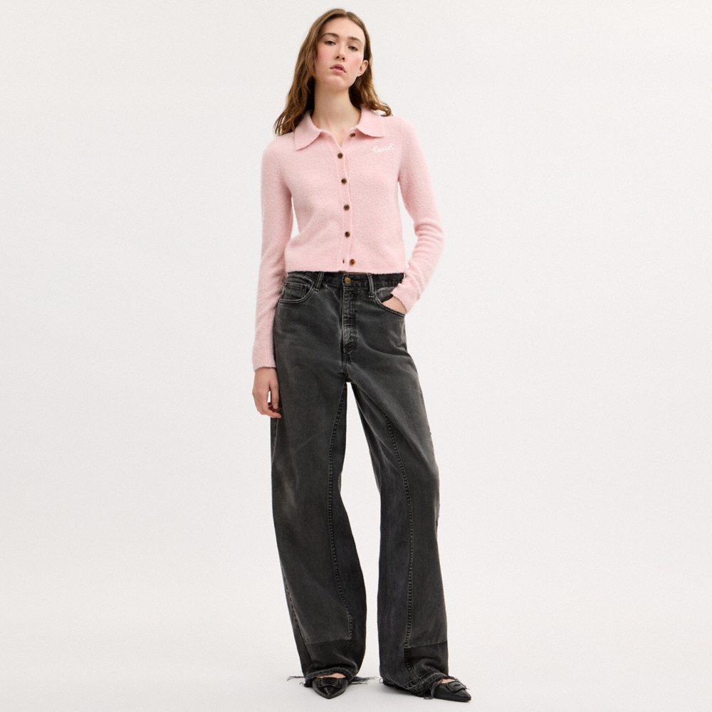 Coach Outlet Embroidered Cropped Cardigan - Preorder