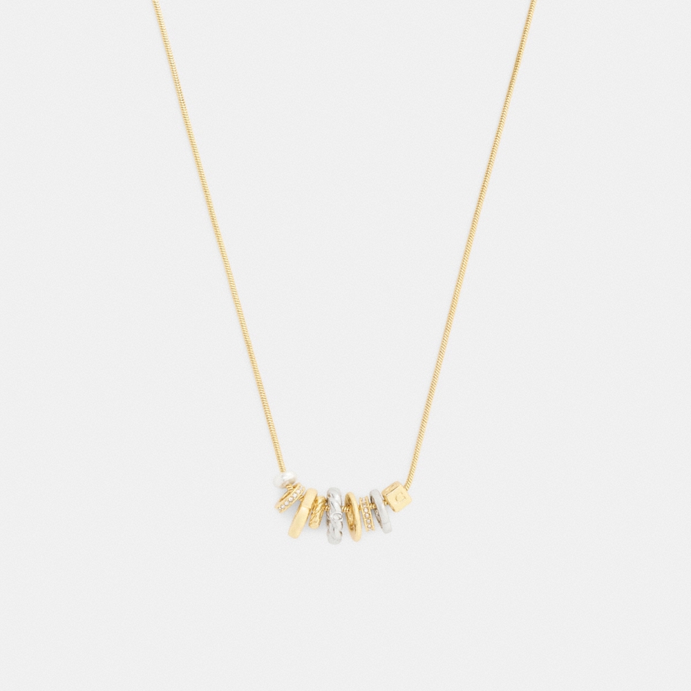 Coach Mixed Rondelle Pendant Necklace - Preorder