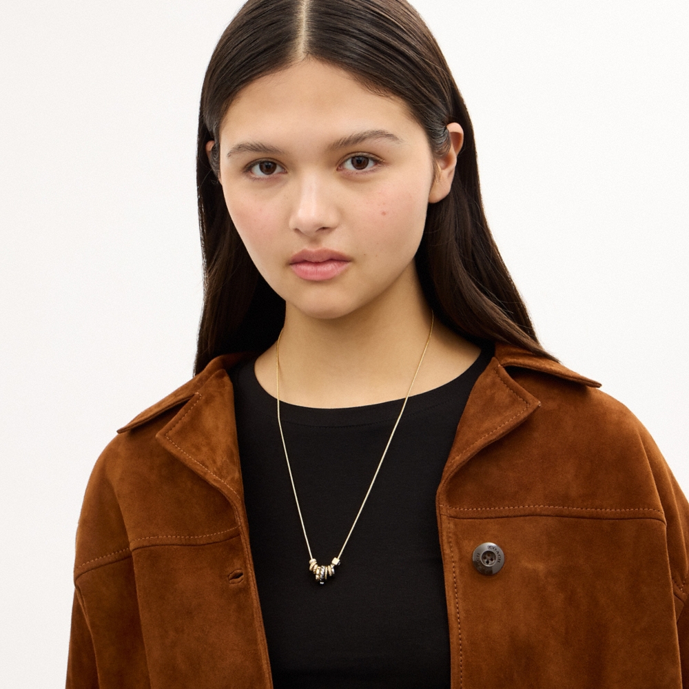 Coach Mixed Rondelle Pendant Necklace - Preorder