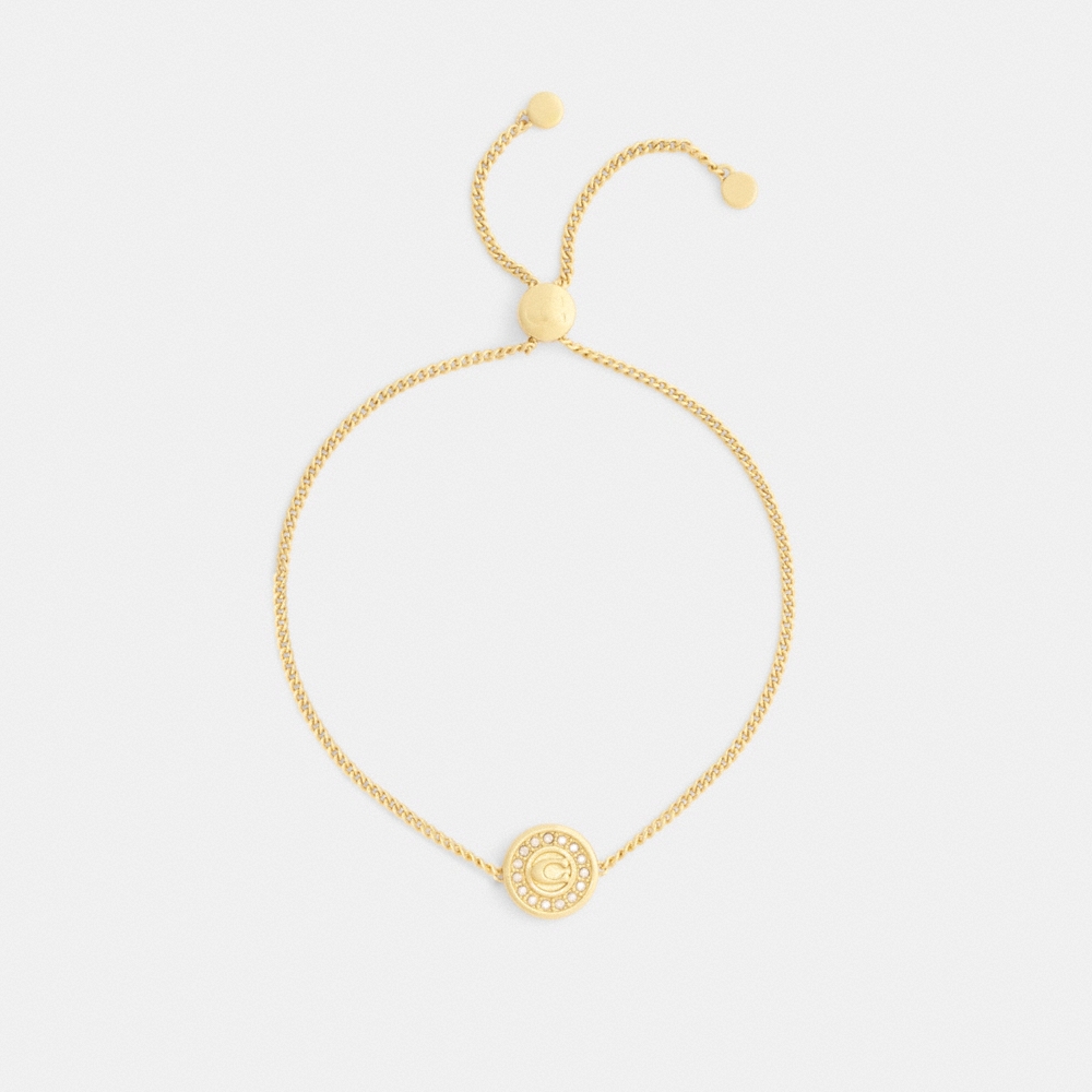 Coach Outlet Signature Pavé Coin Slider Bracelet - Preorder