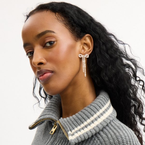 Coach Pearl Bow Earrings - Preorder