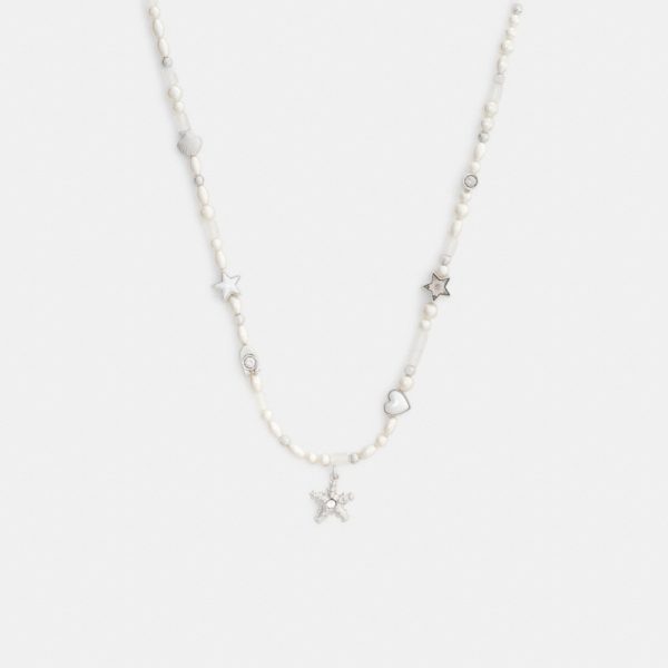 Coach Outlet Pearls And Seashell Necklace - Preorder