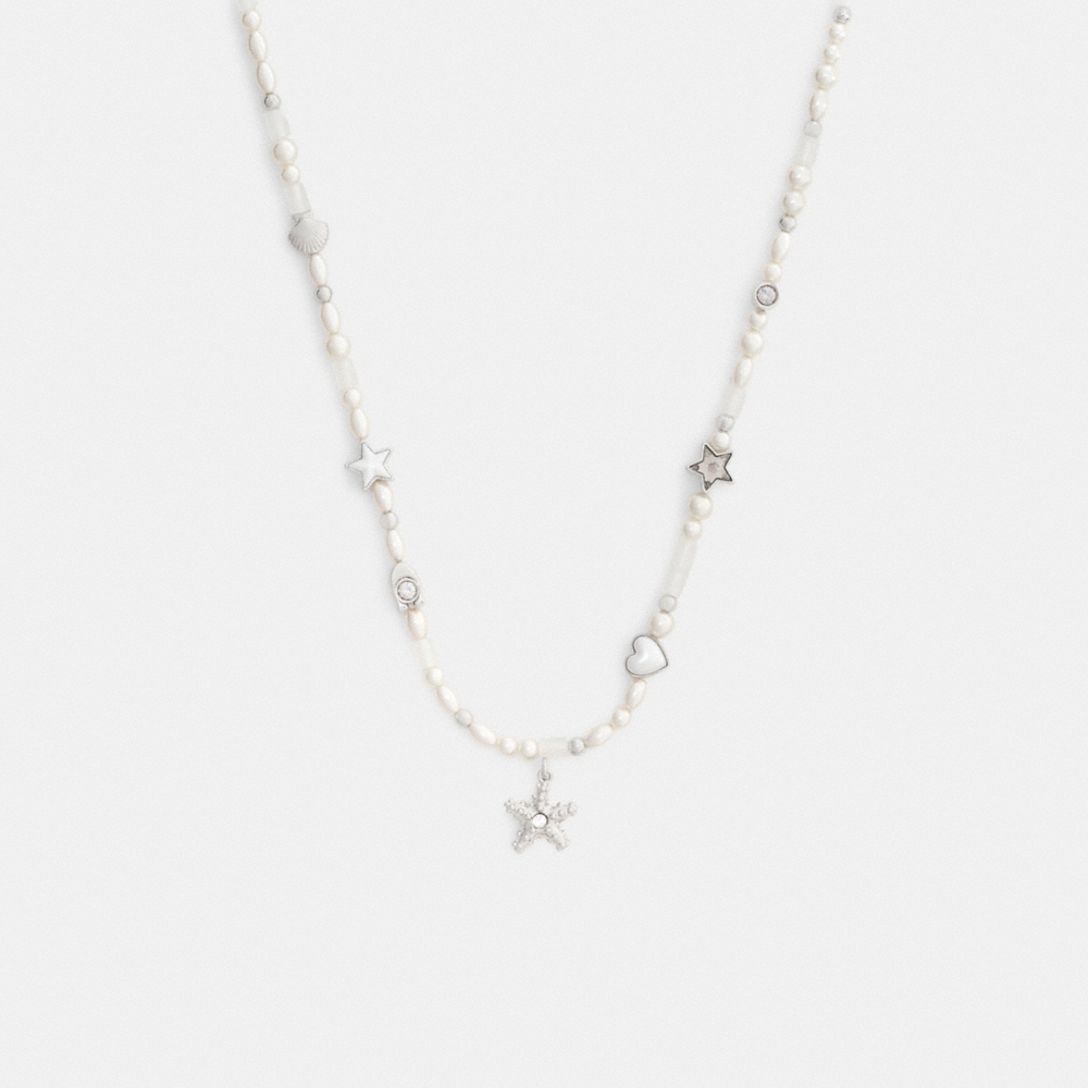Coach Outlet Pearls And Seashell Necklace - Preorder