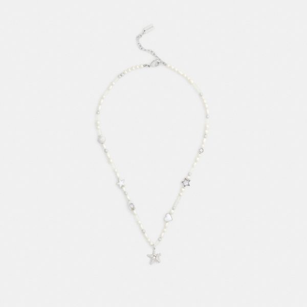 Coach Outlet Pearls And Seashell Necklace - Preorder