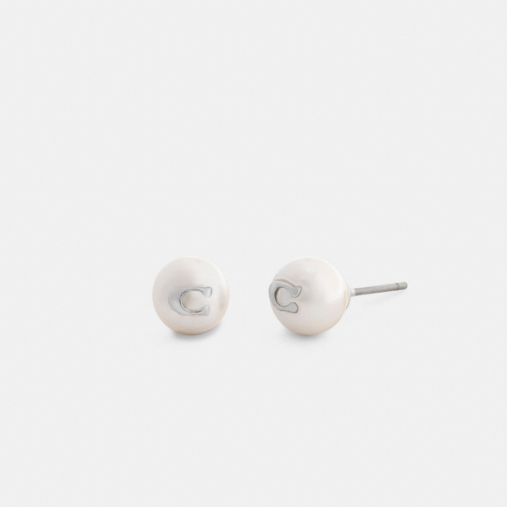 Coach Outlet Signature Pearl Stud Earrings - Preorder