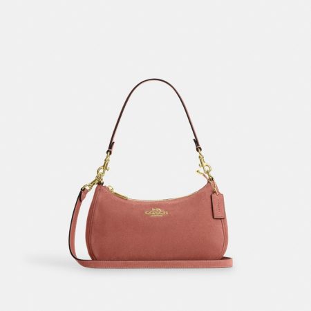 Coach Outlet Teri Shoulder Bag - Preorder — Brass/Blush Pink