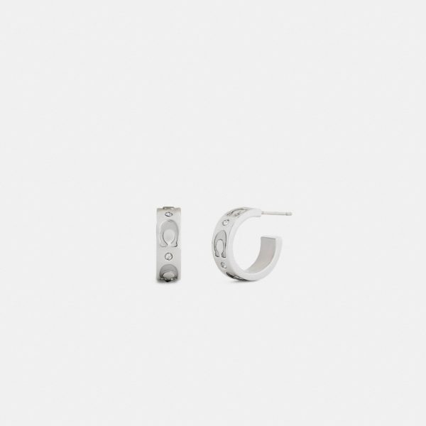 Coach Outlet Repeated C Huggie Earrings - Preorder