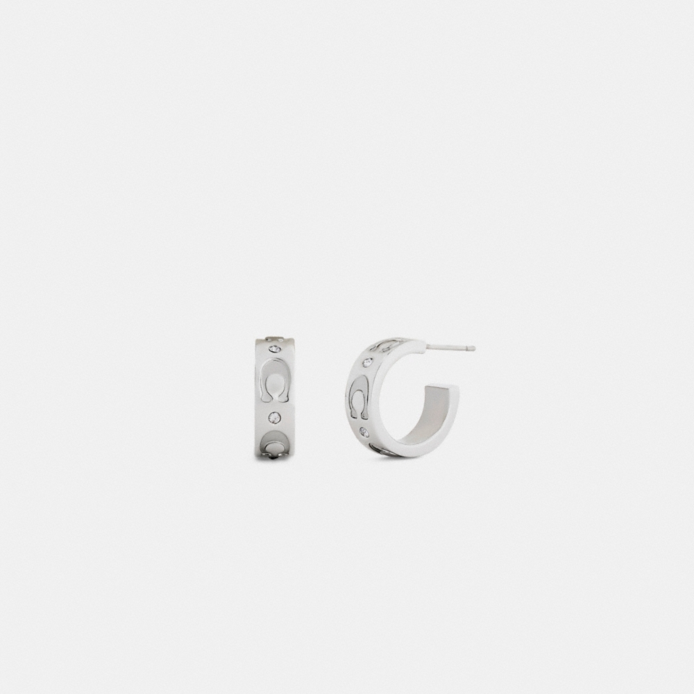 Coach Outlet Repeated C Huggie Earrings - Preorder