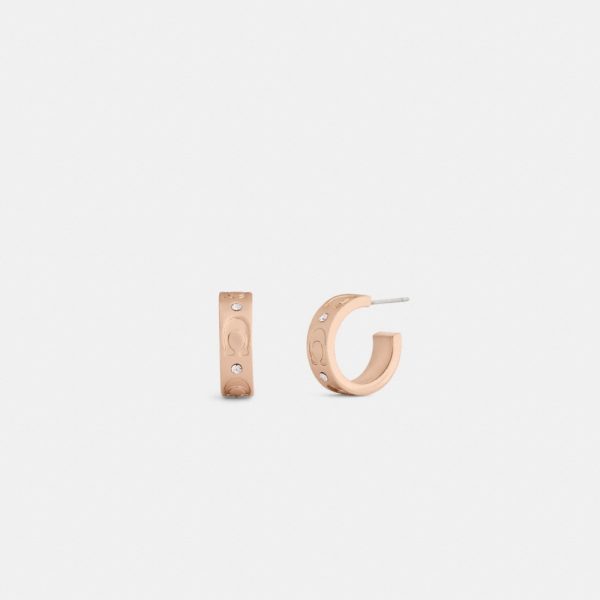 Coach Outlet Repeated C Huggie Earrings - Preorder