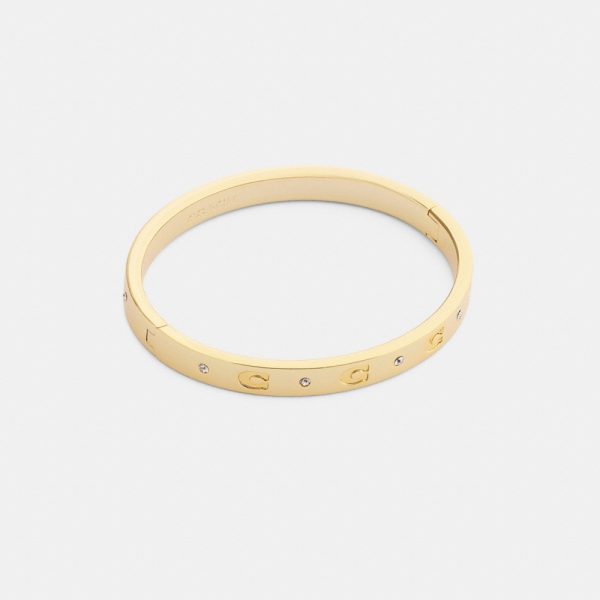 Coach Repeated C Hinged Bangle - Preorder