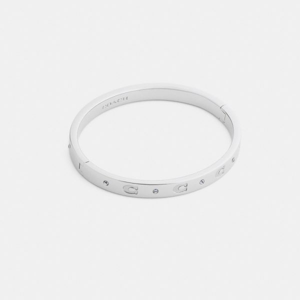 Coach Repeated C Hinged Bangle - Preorder