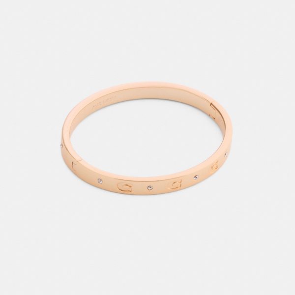 Coach Repeated C Hinged Bangle - Preorder