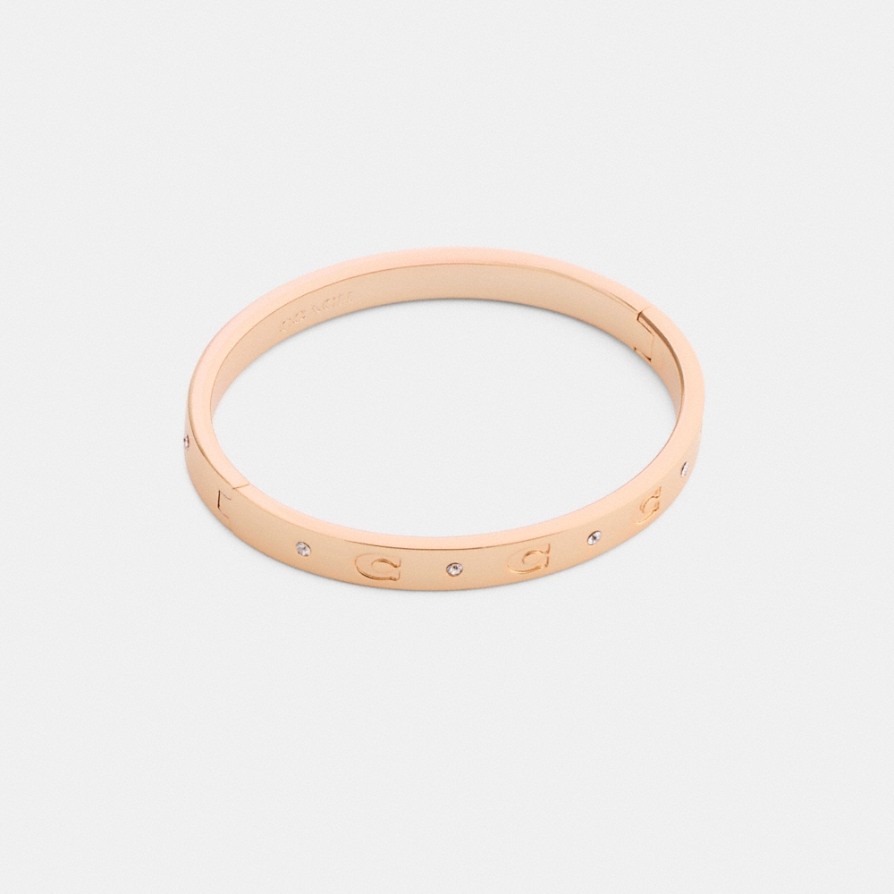 Coach Repeated C Hinged Bangle - Preorder