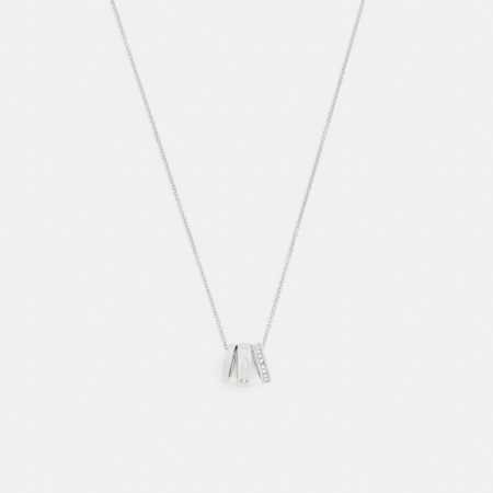 Coach Outlet Repeated C Rondelle Necklace - Preorder — Silver