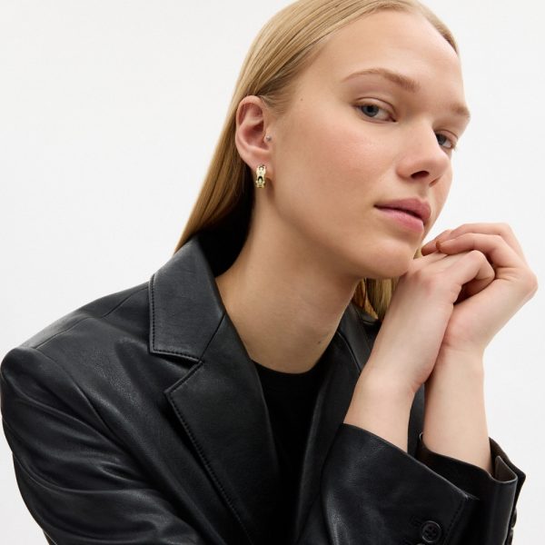Coach Outlet Repeated C Huggie Earrings - Preorder