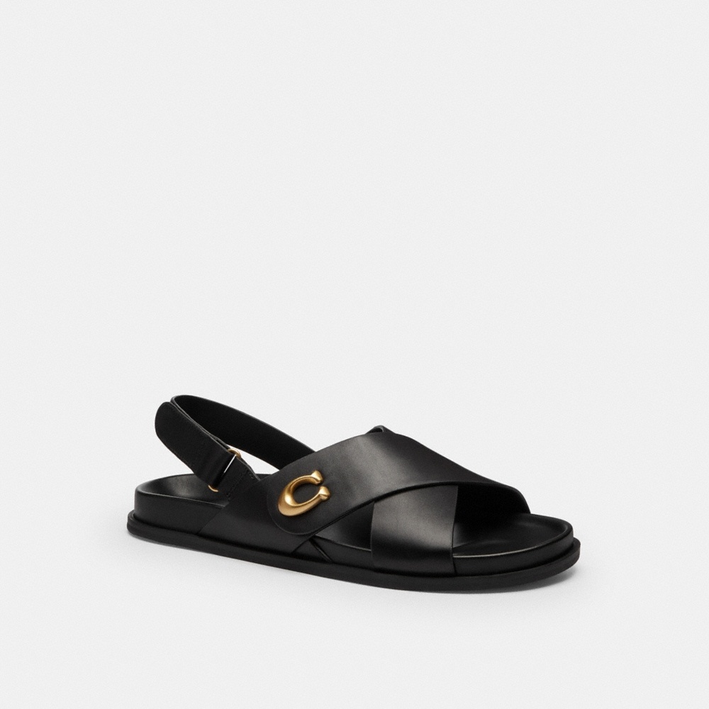 Coach Outlet Sculpted C Criss Cross Sandal - Preorder