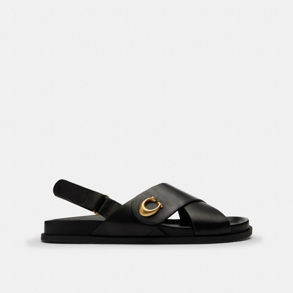 Coach Outlet Sculpted C Criss Cross Sandal - Preorder