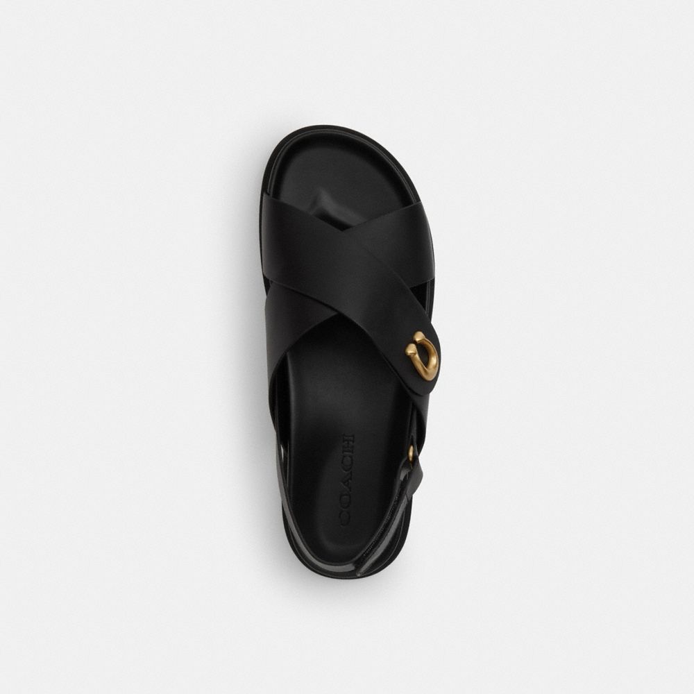 Coach Outlet Sculpted C Criss Cross Sandal - Preorder