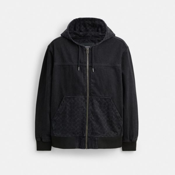 Coach Outlet Signature Denim Zip Jacket - Preorder