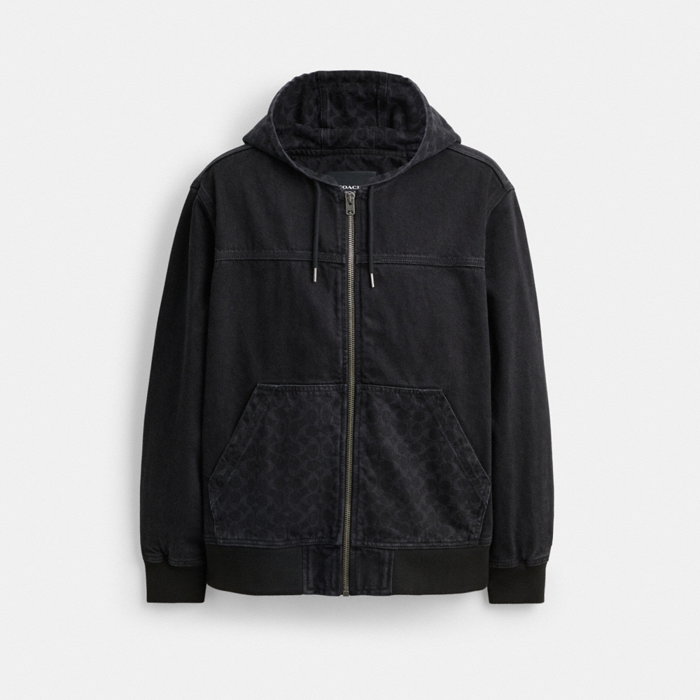 Coach Outlet Signature Denim Zip Jacket - Preorder